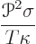 \begin{displaymath}
\frac{{\mathscr P}^2\sigma}{T\kappa}
\end{displaymath}