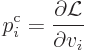 \begin{displaymath}
p^{\rm {c}}_i = \frac{\partial{\cal L}}{\partial v_i}
\end{displaymath}