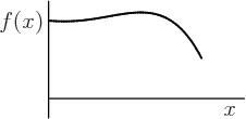 \begin{figure}\centering
% \htmlimage{extrascale=3,notransparent}{}
\setlengt...
...(0,0)[r]{$f(x)$}}
\put(43,2){\makebox(0,0)[b]{$x$}}
\end{picture}
\end{figure}