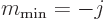 \begin{displaymath}
m_{\rm min} = -j
\end{displaymath}