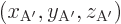 $(x_{\rm {A'}},y_{\rm {A'}},z_{\rm {A'}})$