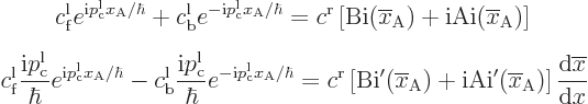 \begin{eqnarray*}
& \displaystyle
c^{\rm {l}}_{\rm {f}}e^{{\rm i}p_{\rm {c}}^{...
...rline{x}_{\rm {A}})\right]
\frac{{\rm d}\overline{x}}{{\rm d}x}
\end{eqnarray*}