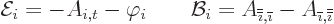 \begin{displaymath}
{\cal E}_i = - A_{i,t} -\varphi_i
\qquad
{\cal B}_i = A_{...
...th}}} - A_{{\overline{\imath}},{\overline{\overline{\imath}}}}
\end{displaymath}