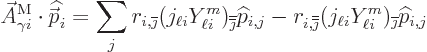 \begin{displaymath}
\skew3\vec A_{\gamma i}^{\rm {M}}\cdot{\skew 4\widehat{\ske...
...{\ell i} Y_{\ell i}^{m})_{\overline{\jmath}}{\widehat p}_{i,j}
\end{displaymath}