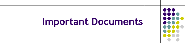 Important Documents