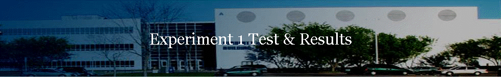 Experiment 1 Test & Results