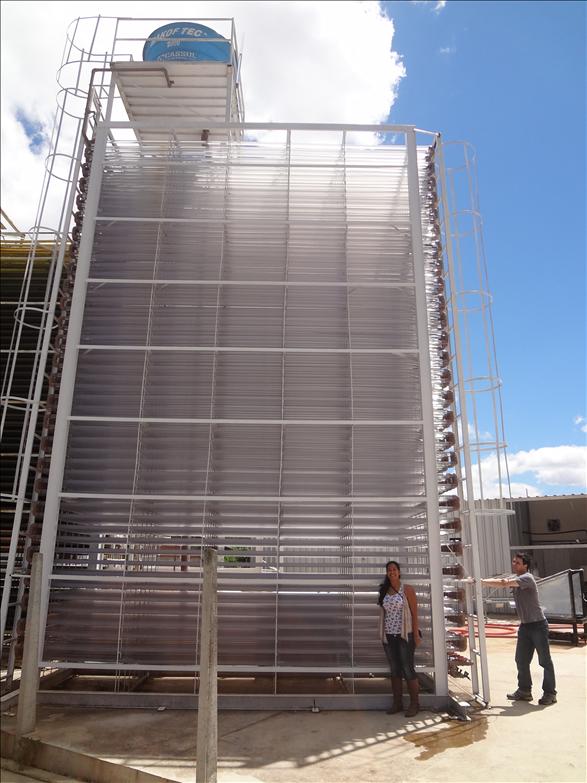 The photobioreactor system at UFPR in Brazil