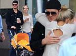 Picture Shows: Michael Buble, Luisana Lopilato  October 18, 2014\n \n Singer Michael Buble and his wife Luisana Lopilato spotted out shopping with their son Noah in Vancouver, Canada. After picking up some things from Holt Renfrew the couple stopped for coffee where they had a little public display of affection. \n \n Exclusive All Rounder\n UK RIGHTS ONLY\n Pictures by : FameFlynet UK © 2014\n Tel : +44 (0)20 3551 5049\n Email : info@fameflynet.uk.com
