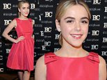 NEW YORK, NY - OCTOBER 20:  Kiernan Shipka attends the 24th Annual Broadcasting & Cable Hall Of Fame Awards at The Waldorf Astoria on October 20, 2014 in New York City.  (Photo by Rommel Demano/Getty Images)
