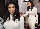 LOS ANGELES, CA - OCTOBER 20:  TV personality Kim Kardashian (R) attends the 2014 CFDA/Vogue Fashion Fund Welcome Cocktail at the home of Brad and Cassandra Grey on October 20, 2014 in Los Angeles, California.  (Photo by Stefanie Keenan/Getty Images for CFDA/Vogue)
