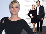 BEVERLY HILLS, CA - OCTOBER 20:  Actress Kaley Cuoco-Sweeting (L) and professional tennis player Ryan Sweeting attend ELLE's 21st Annual Women in Hollywood Celebration at the Four Seasons Hotel on October 20, 2014 in Beverly Hills, California.  (Photo by Jason Merritt/Getty Images for ELLE)