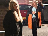 A very pregnant and grumpy looking Catherine Tyldesley (who plays Eva Price) films a night shoot with Jack Shepherd (who plays David Platt) wher they venture onto a rough housing estate looking for Kylie Platt (played by Paula Lane) who has run off with her drug dealing ex boyfriend.......Catherine nursing a hot water bottle but that will soon be a baby.