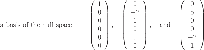 12.6 Null Spaces and Solution Spaces