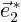 $\vec
e_2^{ *}$