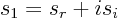 $s_1=s_r+is_i$