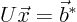 $U\vec{x}=\vec{b}^*$