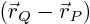 $({\skew0\vec r}_Q-{\skew0\vec r}_P)$