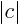 $\vert c\vert$