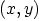 $(x,y)$