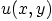 $u(x,y)$