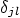 $\delta_{jl}$