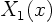 $X_1(x)$