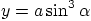 $y=a\sin^3\alpha$