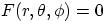 $F(r,\theta,\phi)=0$