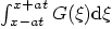 $\int_{x-at}^{x+at}G(\xi){\rm {d}}\xi$