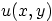 $u(x,y)$