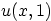 $u(x,1)$