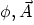 $\phi,\vec A$