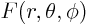 $F(r,\theta,\phi)$