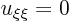 \begin{displaymath}
u_{\xi\xi} = 0
\end{displaymath}