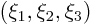 $(\xi_1,\xi_2,\xi_3)$