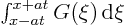 $\int_{x-at}^{x+at}G(\xi) {\rm d}\xi$