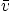$\bar v$