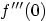 $f'''(0)$