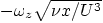 $-\omega_z\sqrt{\nu x/U^3}$