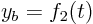 $y_b=f_2(t)$