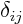 $\delta_{ij}$