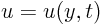 $u=u(y,t)$