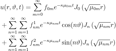 \begin{displaymath}
\begin{array}{l}
\displaystyle \frac{\strut}{\strut}
...
...n(n\vartheta) J_n\left(\sqrt{\mu_{nm}} r\right)
\end{array}
\end{displaymath}