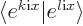 $\big\langle{e}^{k{\rm i}{x}}\big\vert e^{l{\rm i}{x}}\big\rangle$